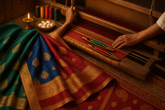 A Guide to Handloom Silk Sarees: Weaving Traditions and Timeless Elegance