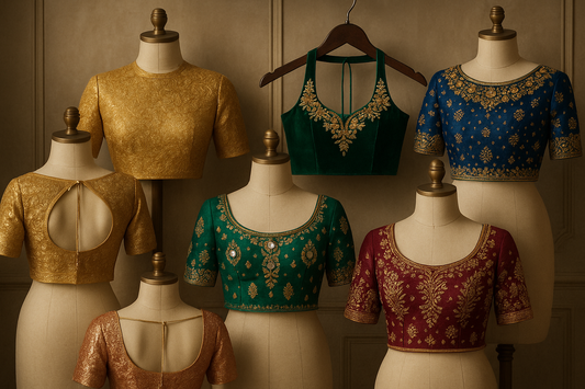Elevate Your Look: The Best Statement Blouses for Your Silk Saree Golden & More