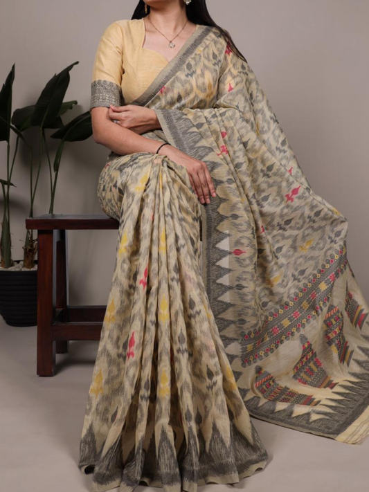 Hit Design Poly Cotton Saree for Women