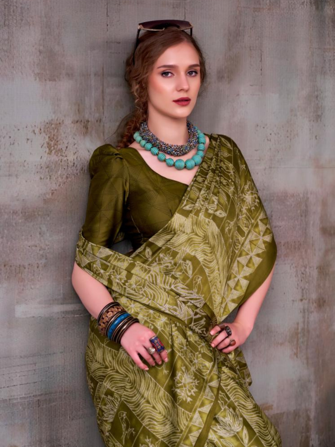 kashviya ynf7206 satin silk pretty look sarees