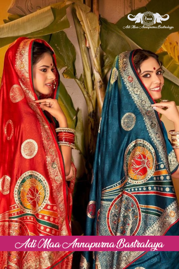 Wholesale Heavy Zari Circular Buta Silk Saree Collection