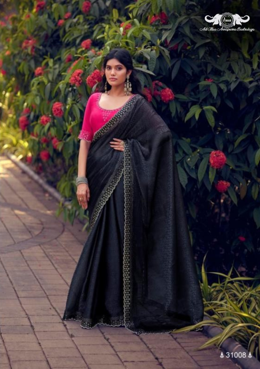 Luxurious Sanvi Silk Saree with Traditional Floral Woven Design set of 8