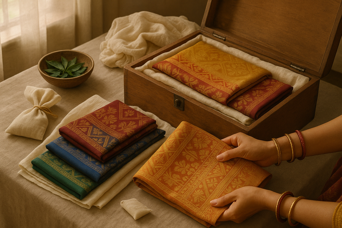 How to Care for Silk Jamdani Sarees | Expert Dry Cleaning Guide for Wedding & Designer Sarees