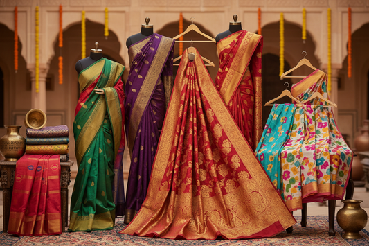 Handloom Silk, Purple, Banarasi & Printed Sarees Guide