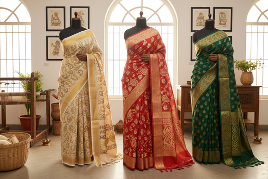 Bengal Silk Sarees: Handloom Heritage & Floral Designs