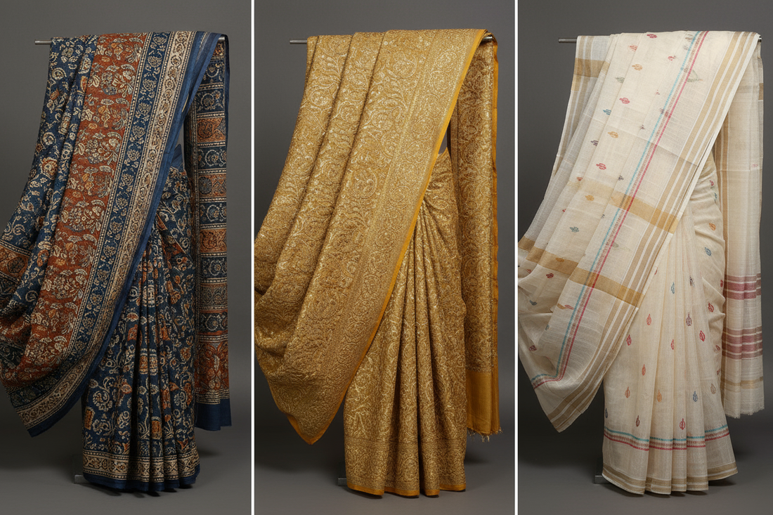Timeless Sarees: Block Prints to Bengal Handlooms
