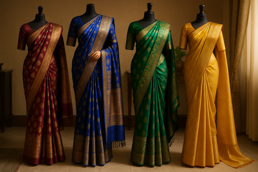 Latest Pattu Sarees & Slimming Drapes: Discover Flattering Regional Saree Styles