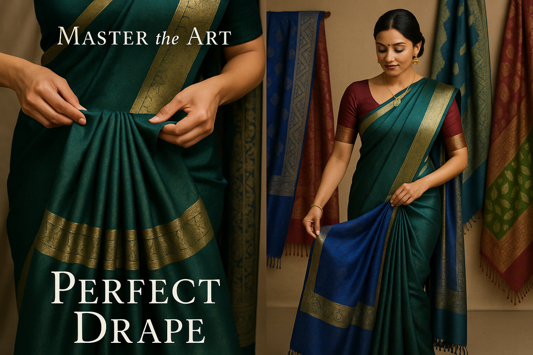 Master the Art of Saree Pleating: Tips for a Perfect Drape & Modern Silk Saree Collection