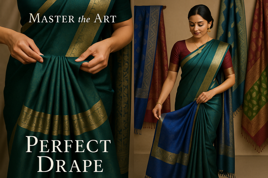 Master the Art of Saree Pleating: Tips for a Perfect Drape & Modern Silk Saree Collection