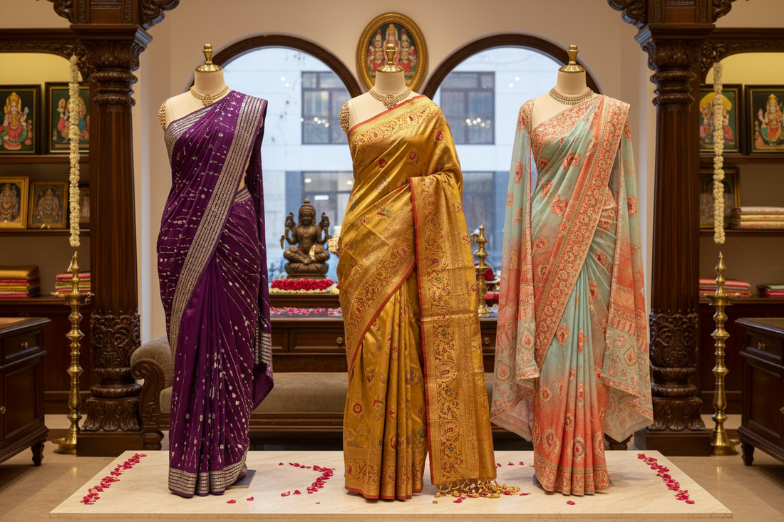 Pattu Sarees, Purple Elegance & New Saree