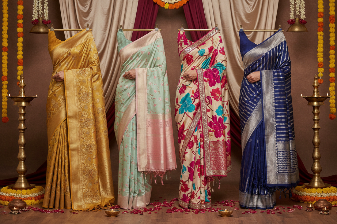 Celebration Saree Guide: Banarasi, Jamdani & Designer
