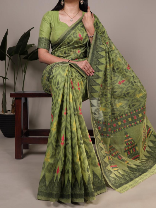 Hit Design Poly Cotton Saree for Women