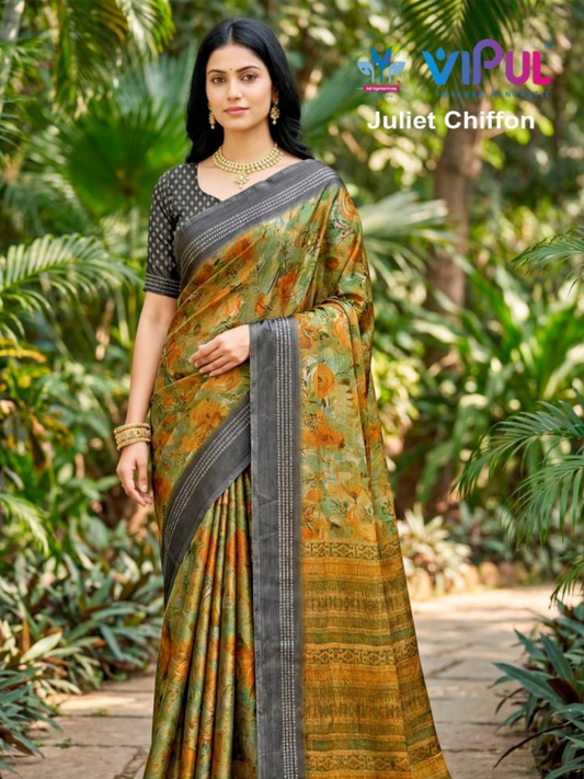 vipul fashion juliet chiffon 35497 chiffon sarees best for summers