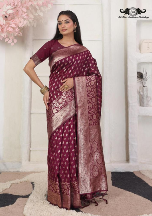 Artistic Abstract Digital Print Linen Saree with Metallic Border SET OF 6