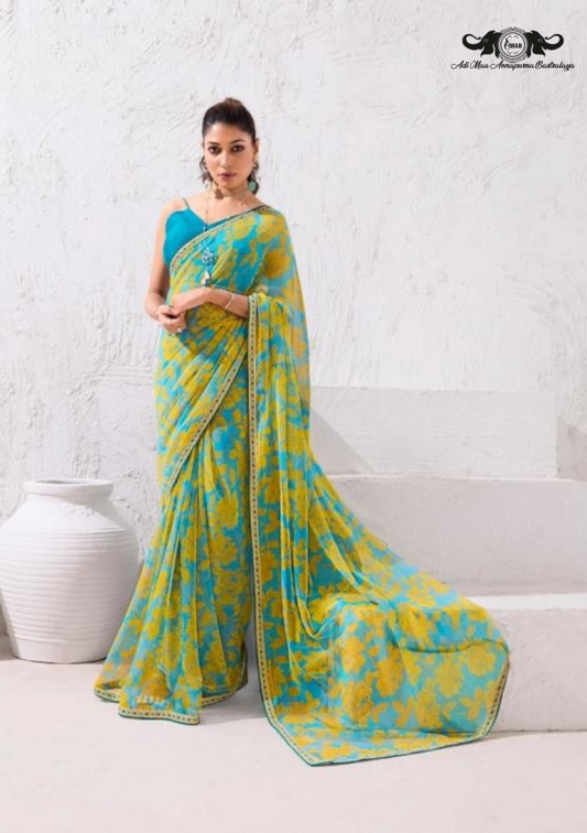 Designer Pochampally Soft Silk Saree with Fancy Latkan Work SET OF 2