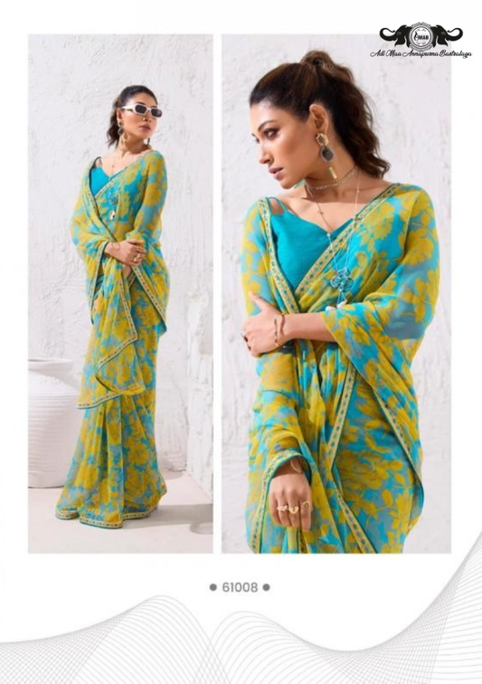 Designer Pochampally Soft Silk Saree with Fancy Latkan Work SET OF 2