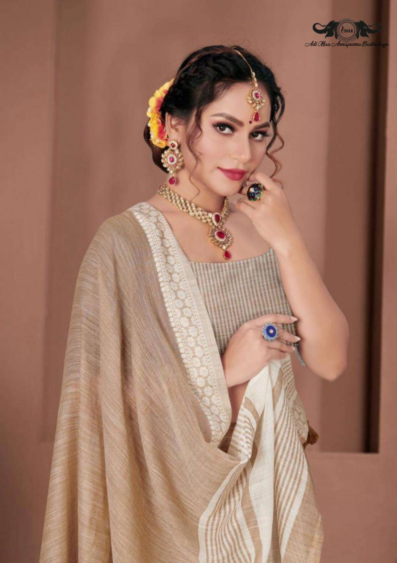 Designer Pochampally Soft Silk Saree with Fancy Latkan Work SET OF 5