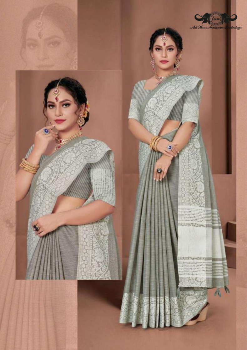 Designer Pochampally Soft Silk Saree with Fancy Latkan Work SET OF 5