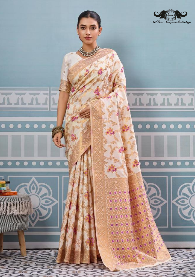 Cotton Blend Digital Print Saree with Intricate Elephant Motifs set of 6