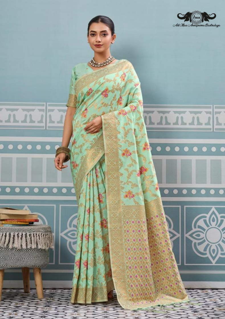 Cotton Blend Digital Print Saree with Intricate Elephant Motifs set of 6