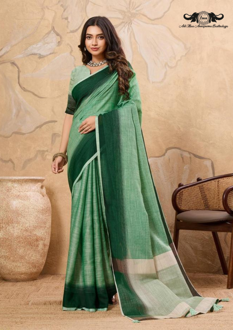 Cotton Blend Digital Print Saree with Intricate Elephant Motifs set of 6