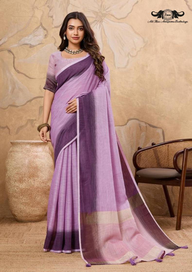 Cotton Blend Digital Print Saree with Intricate Elephant Motifs set of 6