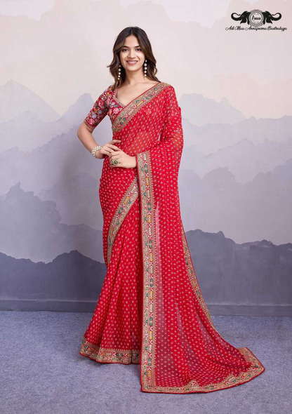 Handloom Banarasi Soft Silk Saree with Traditional Paisley Butti Weaving set of 6