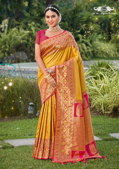 Cotton Blend Digital Print Saree with Intricate Elephant Motifs set of 3