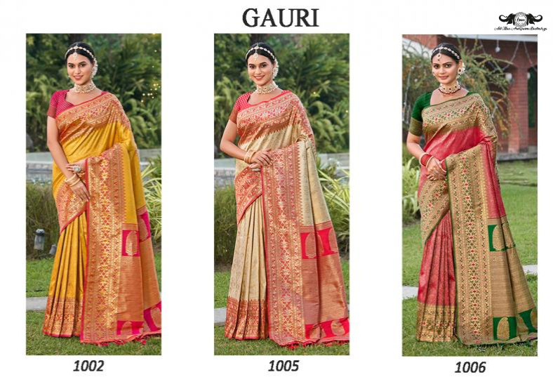 Cotton Blend Digital Print Saree with Intricate Elephant Motifs set of 3