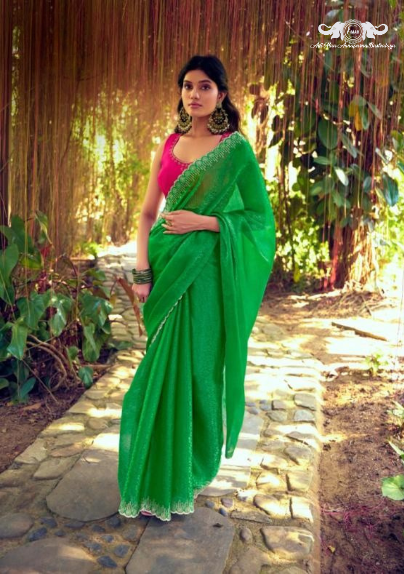 Luxurious Sanvi Silk Saree with Traditional Floral Woven Design set of 8