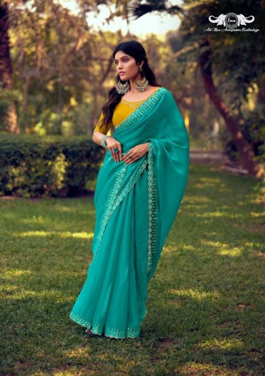 Luxurious Sanvi Silk Saree with Traditional Floral Woven Design set of 8