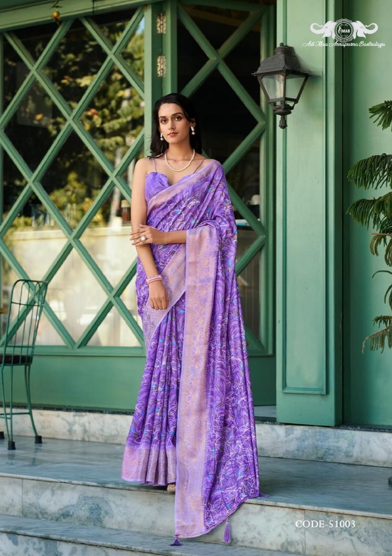 Premium Floral Woven Linen Saree with Elegant Zari Border set of 8