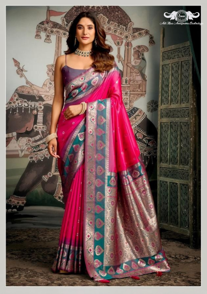 Cotton Blend Digital Print Saree with Intricate Elephant Motifs set of 6