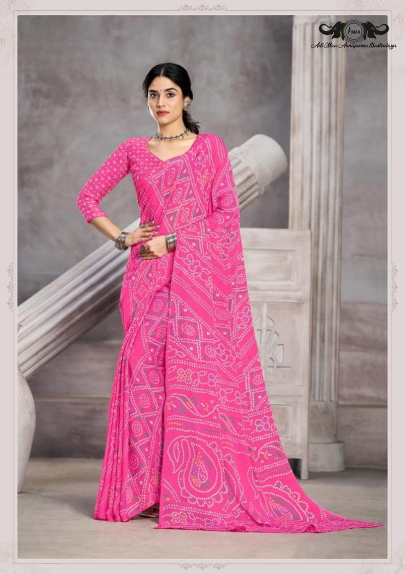 Cotton Blend Digital Print Saree with Intricate Elephant Motifs set of 12