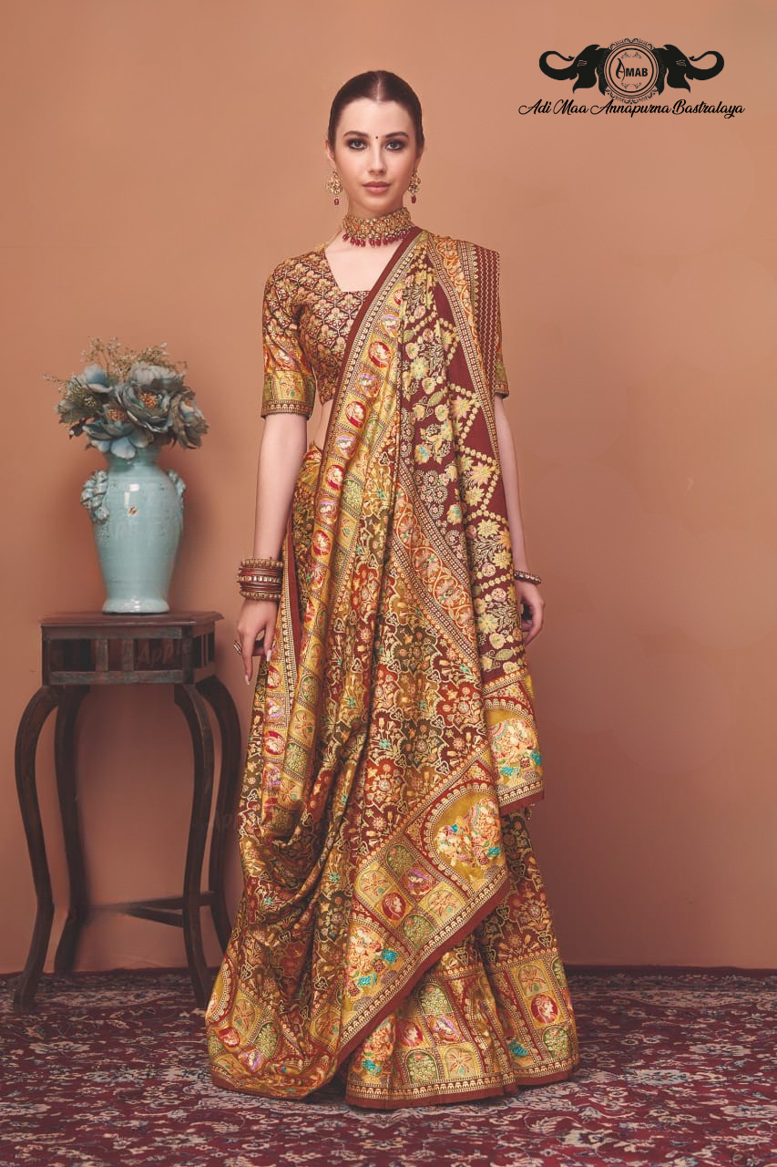 Luxurious Art Silk Saree with Traditional Pichwai Digital Print
