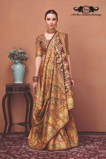 Luxurious Art Silk Saree with Traditional Pichwai Digital Print
