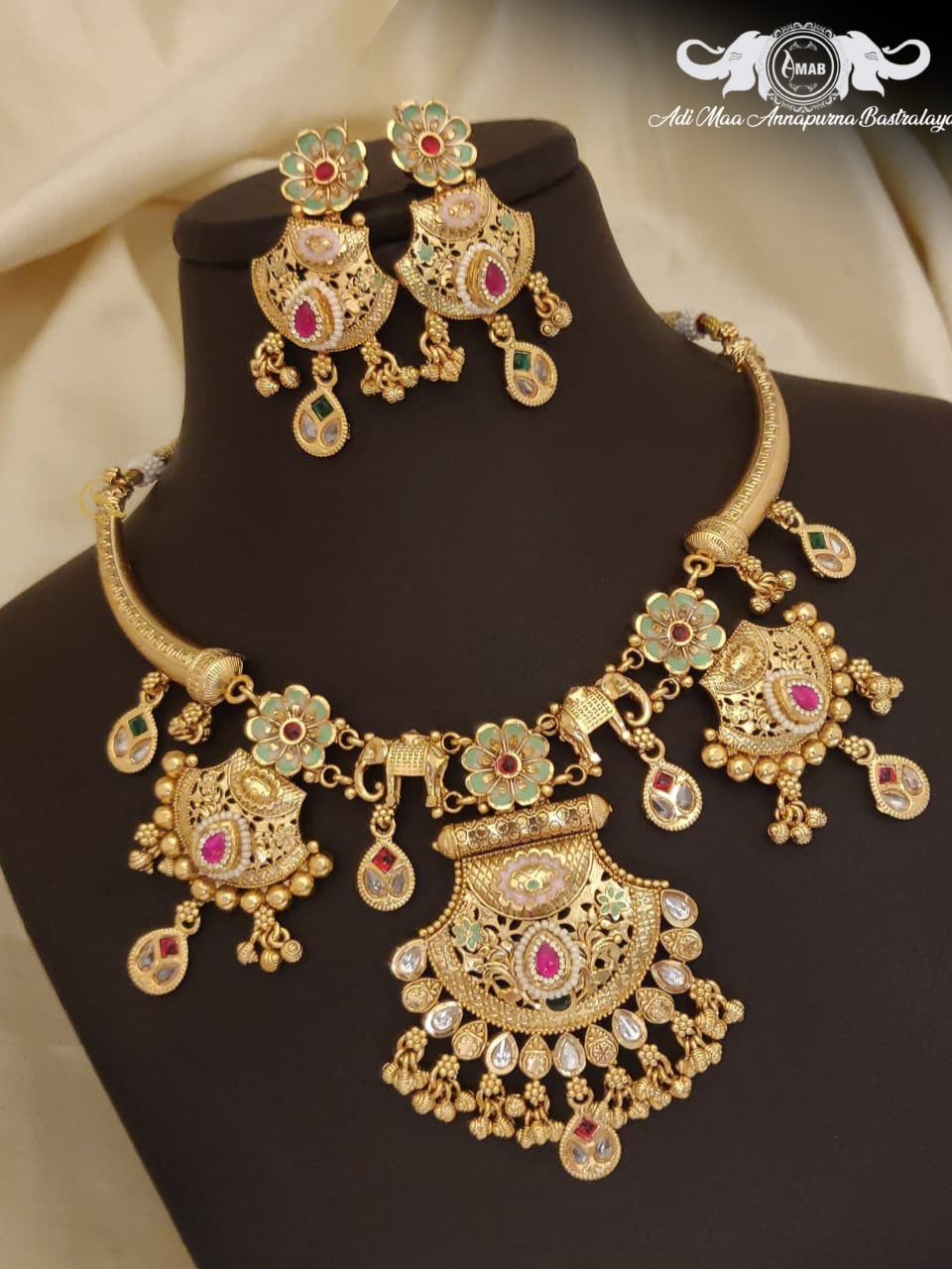 Wholesale Antique Chokshi Heritage Necklace Set - Bulk Buy