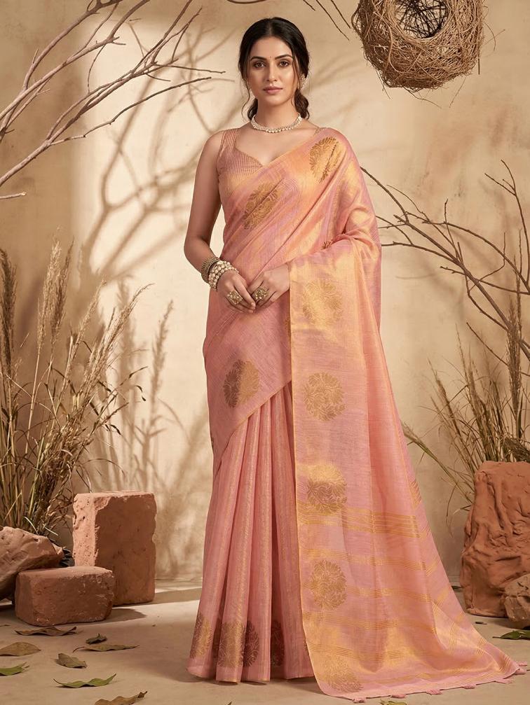 Wholesale Suvarna Soft Tissue Silk Saree with Fancy Latkan set of 6