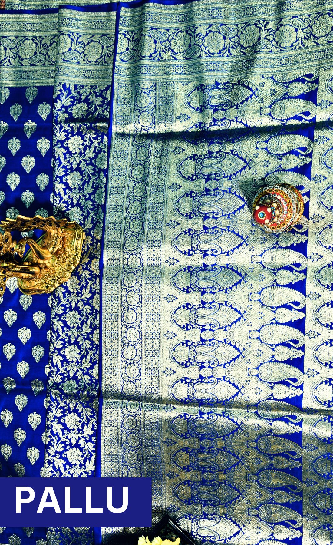 Royal Blue Benarasi Saree